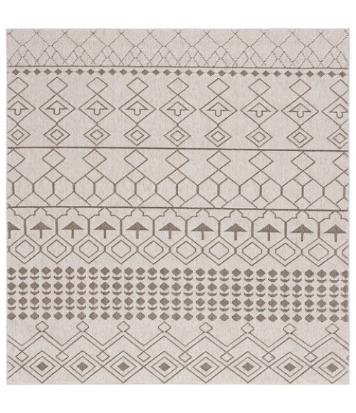 Safavieh Global Beige / Dark Beig GLB212 6 ft. 7 in. X 6 ft. 7 in. Square Rug