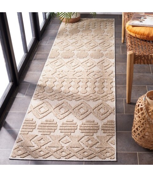Safavieh Global Beige / Brown GLB214 2 ft. 2 in. X 8 ft. Runner Rug