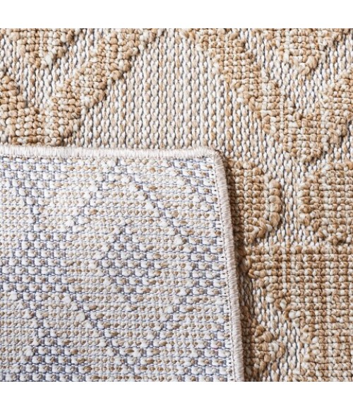 Safavieh Global Beige / Brown GLB214 6 ft. 7 in. X 6 ft. 7 in. Round Rug