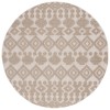 Safavieh Global Beige / Brown GLB214 6 ft. 7 in. X 6 ft. 7 in. Round Rug