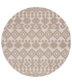 Safavieh Global Beige / Brown GLB214 6 ft. 7 in. X 6 ft. 7 in. Round Rug