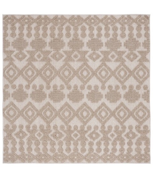 Safavieh Global Beige / Brown GLB214 6 ft. 7 in. X 6 ft. 7 in. Square Rug