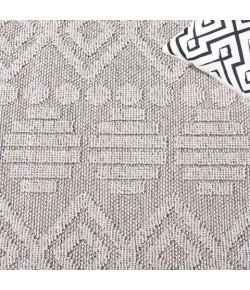 Safavieh Global Grey / Ivory GLB214 6 ft. 7 in. X 6 ft. 7 in. Round Rug