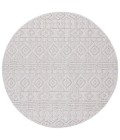 Safavieh Global Grey / Ivory GLB214 6 ft. 7 in. X 6 ft. 7 in. Round Rug
