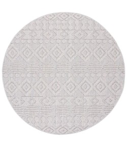 Safavieh Global Grey / Ivory GLB214 6 ft. 7 in. X 6 ft. 7 in. Round Rug