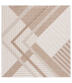 Safavieh Global Beige / Light Beige GLB220 4 ft. X 4 ft. Square Rug