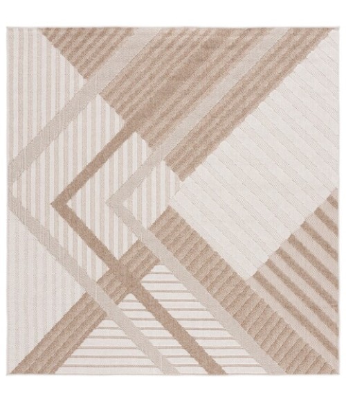 Safavieh Global Beige / Light Beige GLB220 4 ft. X 4 ft. Square Rug