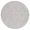 Safavieh Global Grey / Light Grey GLB226 6 ft. 7 in. X 6 ft. 7 in. Round Rug
