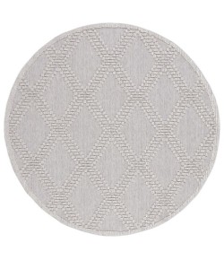 Safavieh Global Grey / Light Grey GLB226 4 ft. X 4 ft. Round Rug