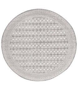 Safavieh Global Light Grey / Dark Grey GLB864 6 ft. 7 in. X 6 ft. 7 in. Round Rug