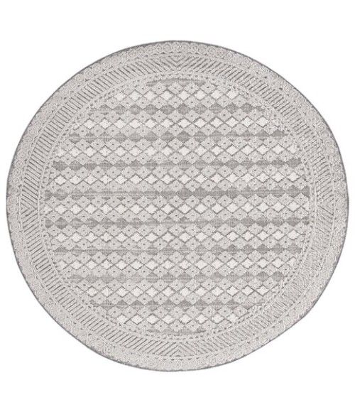 Safavieh Global Light Grey / Dark Grey Rug GLB864 6 ft. 7 in. X 6 ft. 7 in. Round - Rugs Town Safavieh Global Light Grey / Dark Grey GLB864 6 ft. 7 in. X 6 ft. 7 in. Round Rug