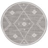 Safavieh Global Dark Grey / Ivory GLB868 6 ft. 7 in. X 6 ft. 7 in. Round Rug