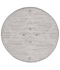 Safavieh Global Light Grey / Ivory GLB868 6 ft. 7 in. X 6 ft. 7 in. Round Rug