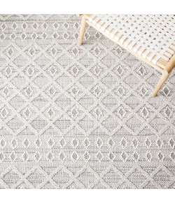 Safavieh Global Grey / Ivory GLB870 6 ft. 7 in. X 6 ft. 7 in. Round Rug