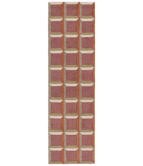 Safavieh Genre Pink / Beige GRE101 2 ft. 3 in. X 8 ft. Runner Rug