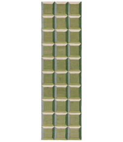Safavieh Genre Green / Beige GRE101 2 ft. 3 in. X 8 ft. Runner Rug