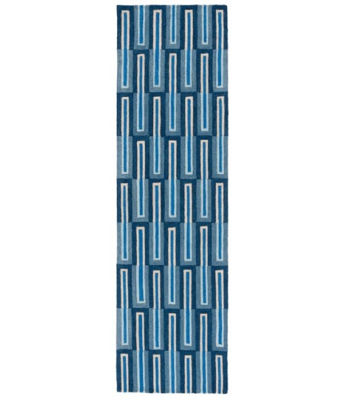 Safavieh Genre Blue / Ivory GRE105 2 ft. 3 in. X 8 ft. Runner Rug