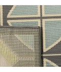 Safavieh Hampton Dark Grey / Light Blue HAM510 4 ft. X 6 ft. Rectangle Rug