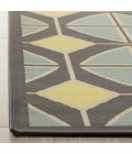 Safavieh Hampton Dark Grey / Light Blue HAM510 4 ft. X 6 ft. Rectangle Rug