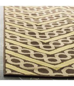 Safavieh Hampton Brown / Ivory HAM513 6 ft. 7 in. X 9 ft. 6 in. Rectangle Rug
