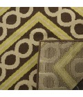 Safavieh Hampton Brown / Ivory HAM513 6 ft. 7 in. X 9 ft. 6 in. Rectangle Rug