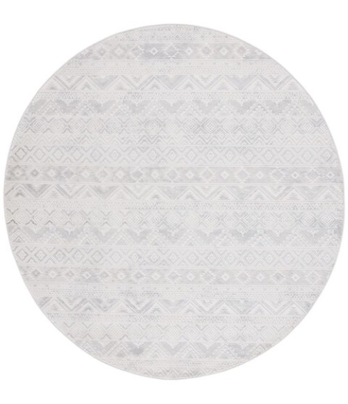 Safavieh Hanna Ivory / Light Grey HAN100 6 ft. 7 in. X 6 ft. 7 in. Round Rug