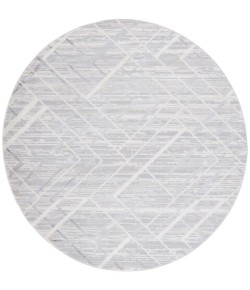 Safavieh Hanna Ivory / Light Grey HAN102 6 ft. 7 in. X 6 ft. 7 in. Round Rug