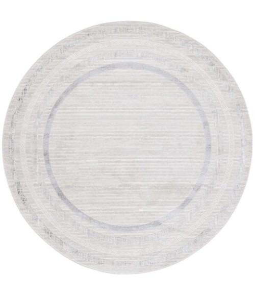 Safavieh Hanna Ivory / Grey HAN113 6 ft. 7 in. X 6 ft. 7 in. Round Rug