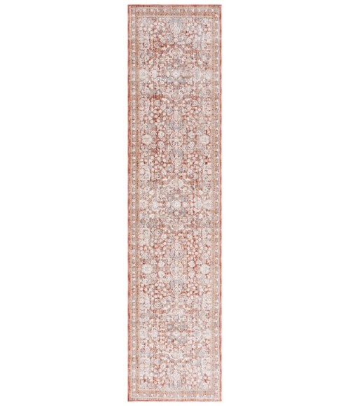 Safavieh Harlow Rust / Ivory Grey HAR163 2 ft. X 8 ft. Runner Rug