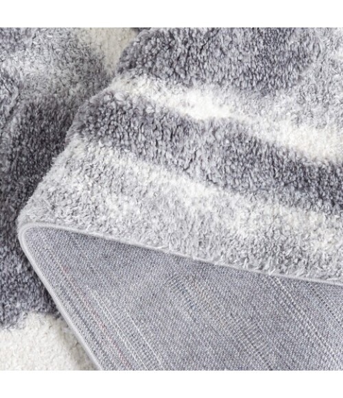 Safavieh Hi-Lo Shag Grey / Light Grey HLS208 8 ft. X 10 ft. Rectangle Rug