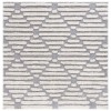 Safavieh Hi-Lo Shag Grey / Beige HLS212 6 ft. 7 in. X 6 ft. 7 in. Square Rug