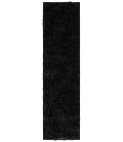 Safavieh Hi-Lo Shag Black HLS214 2 ft. 2 in. X 5 ft. Runner Rug