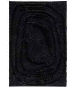 Safavieh Hi-Lo Shag Black HLS214 6 ft. 7 in. X 9 ft. Rectangle Rug