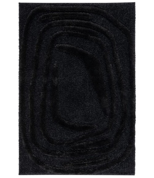 Safavieh Hi-Lo Shag Black Rug HLS214 6 ft. 7 in. X 9 ft. Rectangle - Rugs Town Safavieh Hi-Lo Shag Black HLS214 6 ft. 7 in. X 9 ft. Rectangle Rug