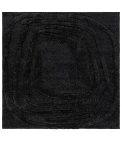 Safavieh Hi-Lo Shag Black HLS214 5 ft. 3 in. X 5 ft. 3 in. Square Rug