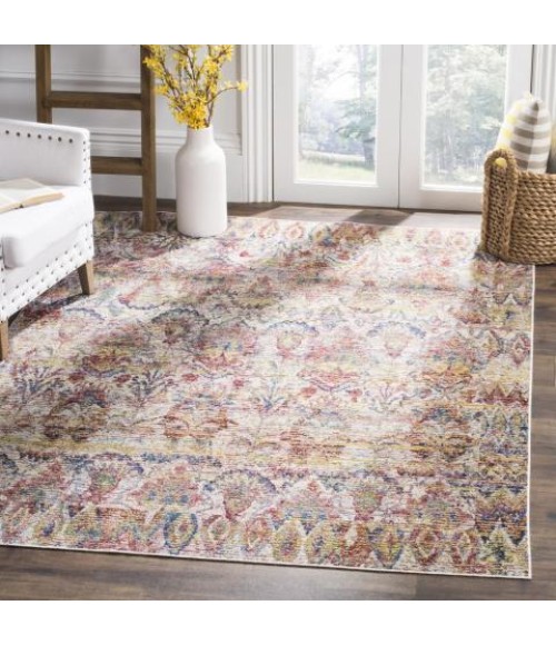 Safavieh Harmony Light Grey / Rose Rug HMY401 6 ft. X 9 ft. Rectangle - Rugs Town Safavieh Harmony Light Grey / Rose HMY401 6 ft. X 9 ft. Rectangle Rug
