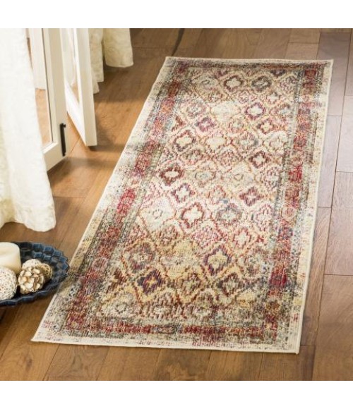 Safavieh Harmony Cream / Rose HMY407 2 ft. 2 in. X 7 ft. Runner Rug