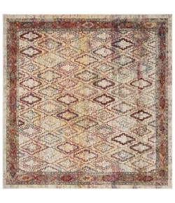 Safavieh Harmony Cream / Rose HMY407 7 ft. X 7 ft. Square Rug