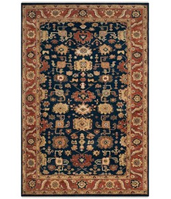 Safavieh Heriz Navy / Rust HRZ277 9 ft. X 12 ft. Rectangle Rug Safavieh Heriz Navy / Rust HRZ277 9 ft. X 12 ft. Rectangle Rug