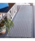 Safavieh Hampton Grey / Blue HTN230 2 ft. X 9 ft. Runner Rug