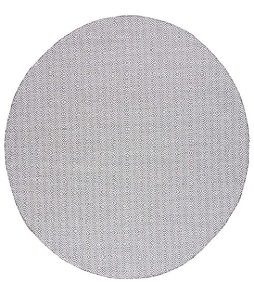 Safavieh Hampton Ivory / Black HTN230 6 ft. 5 in. X 6 ft. 5 in. Round Rug