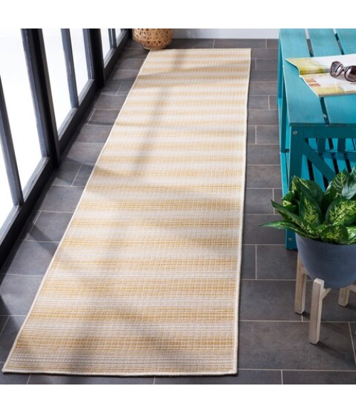Safavieh Hampton Yellow HTN231 2 ft. X 9 ft. Runner Rug