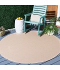 Safavieh Hampton Natural HTN233 6 ft. 5 in. X 6 ft. 5 in. Round Rug