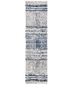 Safavieh Jericho Shag Navy / Ivory JER100 2 ft. 2 in. X 8 ft. Runner Rug