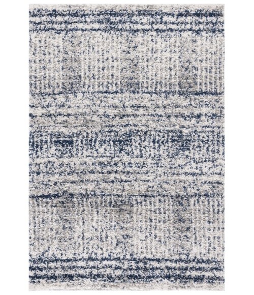 Safavieh Jericho Shag Navy / Ivory JER100 10 ft. X 14 ft. Rectangle Rug