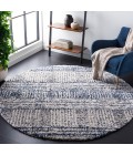 Safavieh Jericho Shag Navy / Ivory Rug JER100 3 ft. X 3 ft. Round - Rugs Town Safavieh Jericho Shag Navy / Ivory JER100 3 ft. X 3 ft. Round Rug