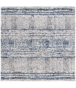 Safavieh Jericho Shag Navy / Ivory JER100 3 ft. X 3 ft. Square Rug