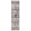 Safavieh Jericho Shag Black / Rust JER100 2 ft. 2 in. X 8 ft. Runner Rug