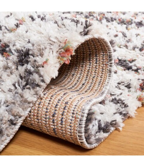 Safavieh Jericho Shag Black / Rust JER100 10 ft. X 14 ft. Rectangle Rug