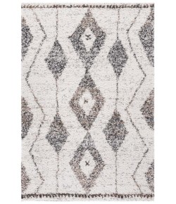 Safavieh Jericho Shag Ivory / Black JER102 8 ft. X 10 ft. Rectangle Rug